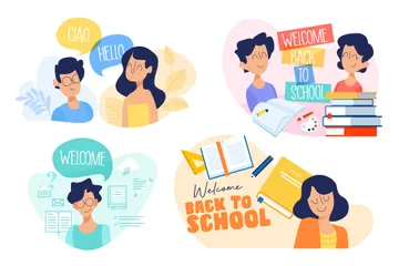 Back To School Illustration Pack