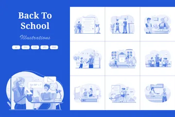 Back To School Illustration Pack