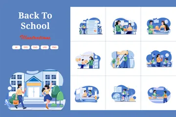 Back To School Illustration Pack