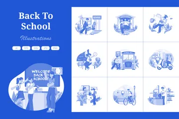 Back To School Illustration Pack