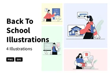 Back To School Illustration Pack