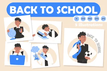 Back To School Illustration Pack