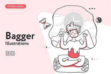 Bagger Illustration Pack