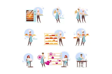 Bakery Products Illustration Pack