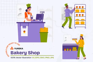 Bakery Shop Illustration Pack