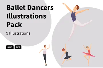 Ballet Dancers Illustration Pack