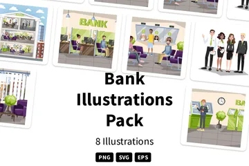 Bank Illustration Pack