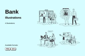 Bank Illustration Pack