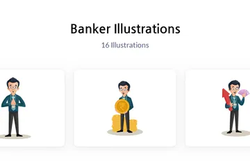 Banker Illustration Pack