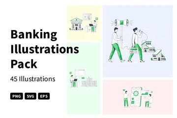 Banking Illustration Pack