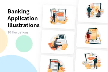 Banking Application Illustration Pack