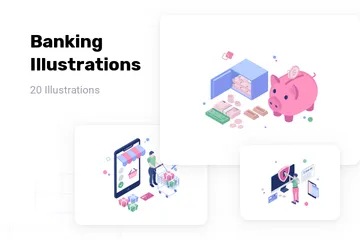 Banking Illustration Pack