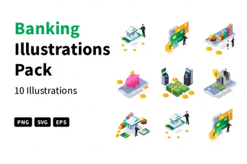 Banking Illustration Pack