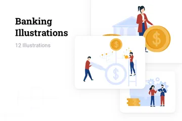 Banking Illustration Pack