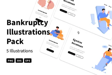 Bankruptcy Illustration Pack