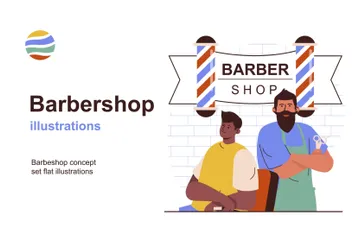 Barbershop Illustration Pack