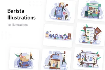 Barista Illustration Pack