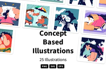 Basé sur un concept Pack d'Illustrations