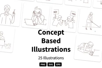 Basé sur un concept Pack d'Illustrations