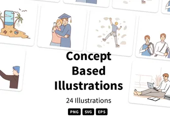 Basé sur un concept Pack d'Illustrations