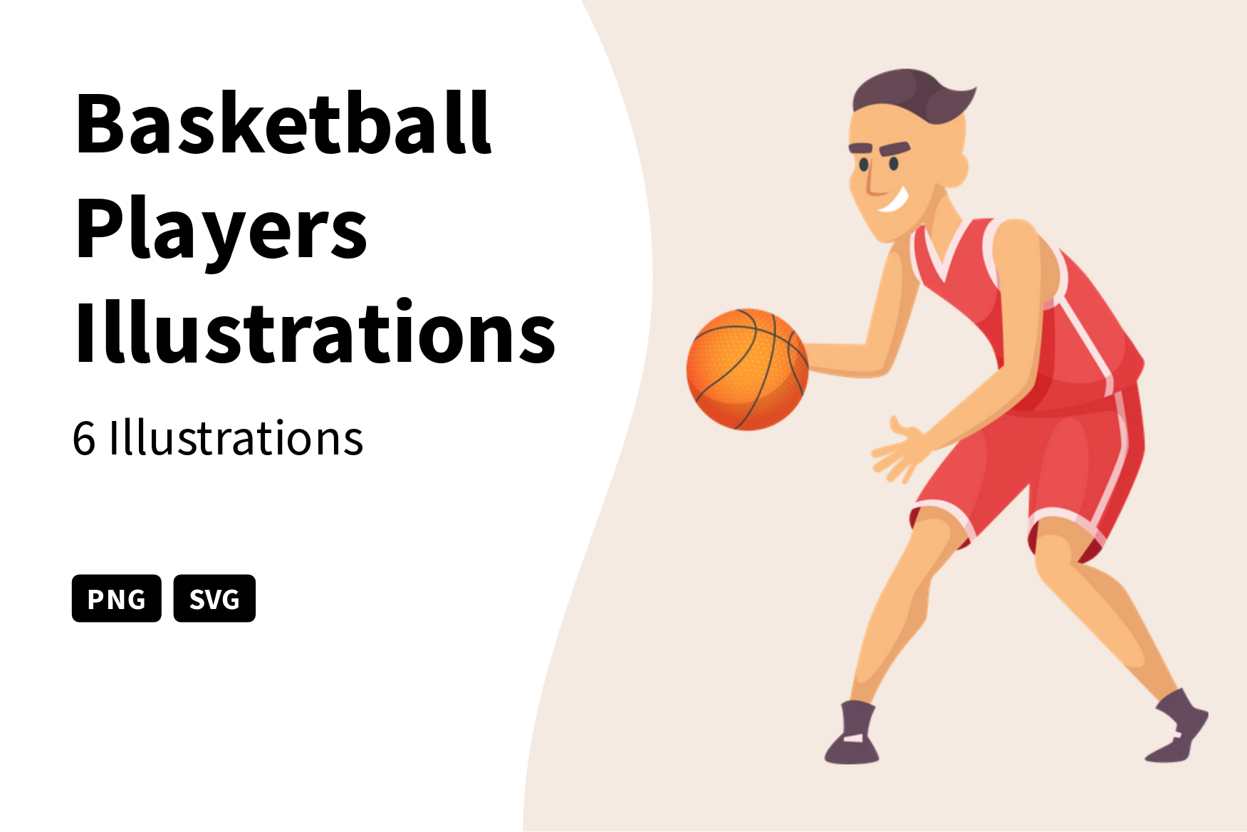 Premium Basketball Players Illustration pack from People Illustrations