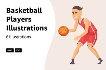 Basketball Players Illustration Pack