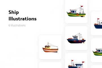 Bateau Pack d'Illustrations