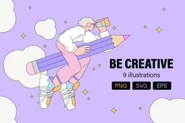 Be Creative Illustration Pack