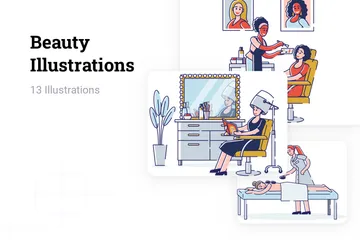 Beauté Pack d'Illustrations