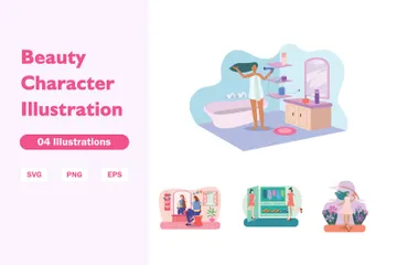 Beauty Character Illustration Pack