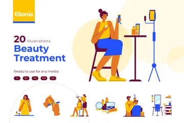 Beauty Treatment Illustration Pack