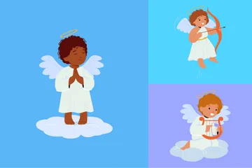 Bebê anjo Pacote de Ilustrações