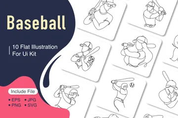 Beisebol Pacote de Ilustrações