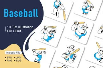 Beisebol Pacote de Ilustrações