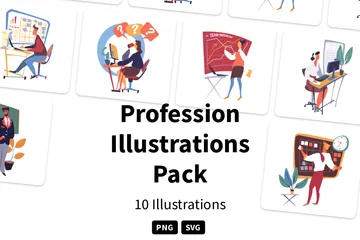 Beruf Illustrationspack