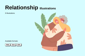 Beziehung Illustrationspack