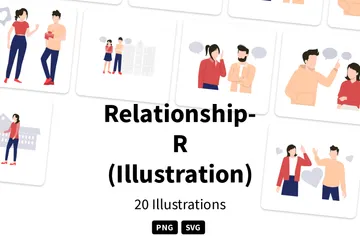 Beziehung-R (Illustration) Illustrationspack