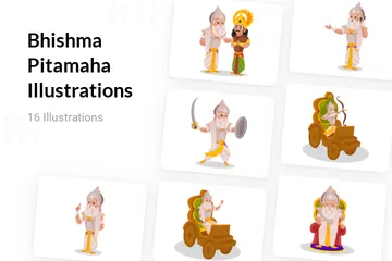 Bhishma Pitamaha Illustration Pack