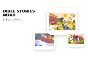 Bible Stories Noah Illustration Pack