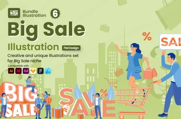 Big Sale Illustration Pack