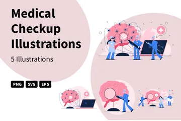 Check-up médical Pack d'Illustrations