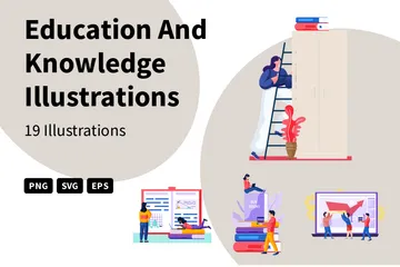 Bildung und Wissen Illustrationspack