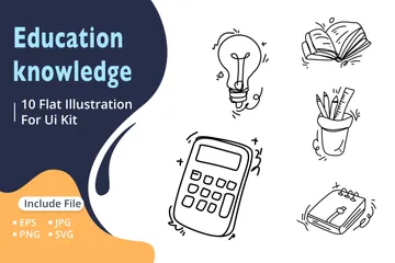 Bildung Wissen Illustrationspack