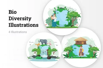 Bio Diversity Illustration Pack