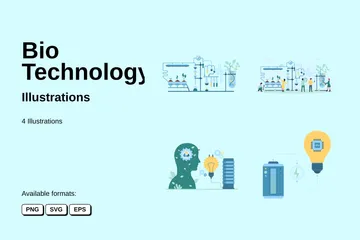 Biotechnologie Pack d'Illustrations