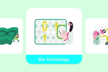 Bio Technology Illustration Pack