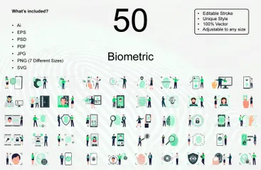 Biometric Illustration Pack