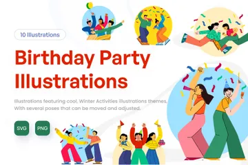 Birthday Party Illustration Pack