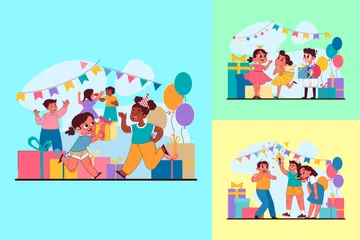 Birthday Party Illustration Pack