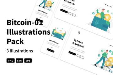 Bitcoin Illustration Pack